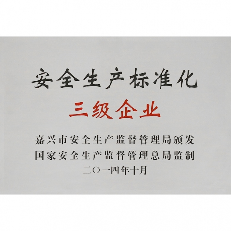 安全(quán)生産(chǎn)标準化三級企(qǐ)業